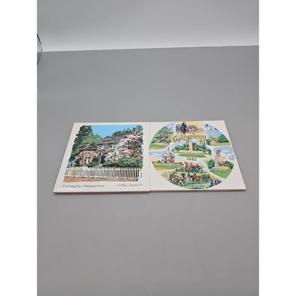 Screencraft Pennsylvania Trivet Ceramic Tile Lot Of 2 Gettysburg & Washington's - Picture 1 of 6